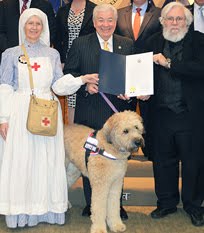 Barbara and Anthony Selletti Accept Resolution from Delaware County Council